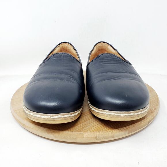 Charix Shoes Womens 37 Black Leather Slip On Loafer Comfort Classic - Picture 3 of 14